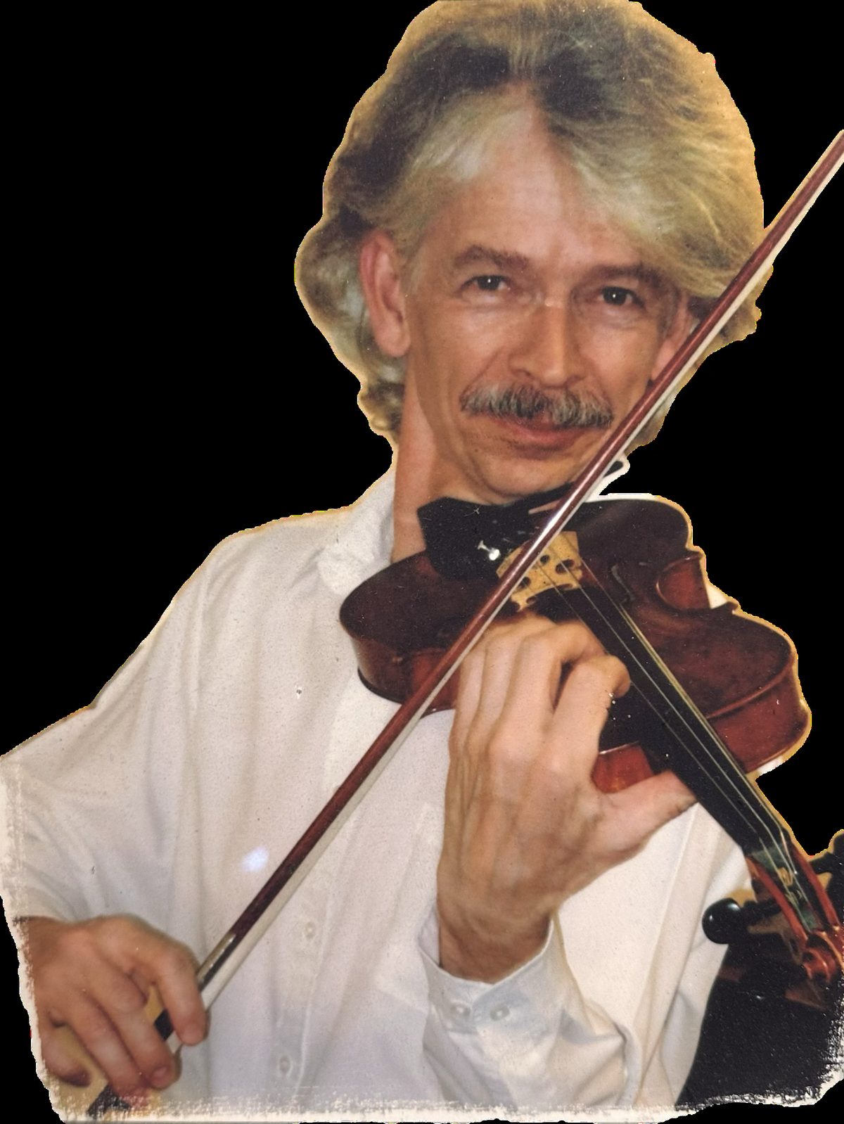Zebie, music teacher in Ann Arbor Michigan, playing violin
